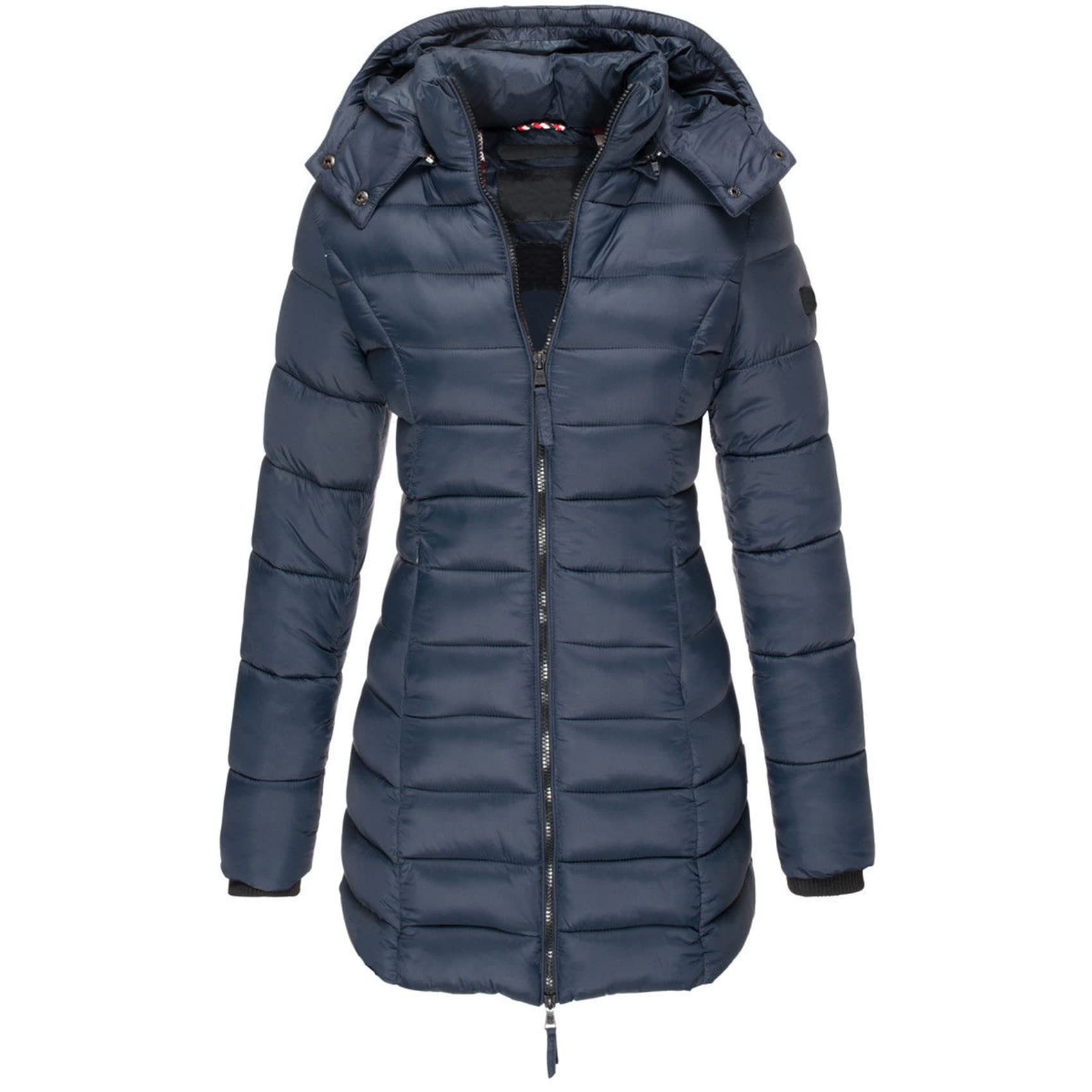 Chaqueta Acolchada De AlgodóN para Mujer Nueva De Invierno, Chaqueta Acolchada Y Ajustada De Longitud Media para Mujer, Chaqueta Acolchada CáLida