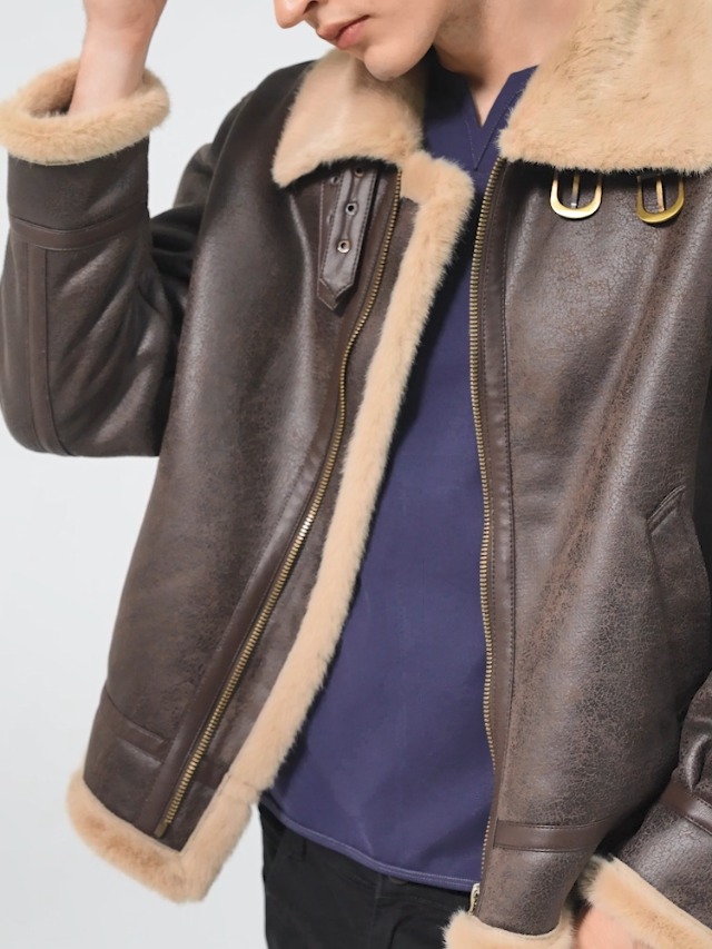 Amazon.com: saounisi Leon Kennedy Jacket Winter Warm Coat Faux Fur