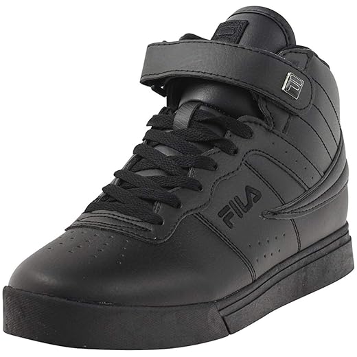 Fila Men's Vulc 13 MID Sneakers, Black/Black/Black 2, 10