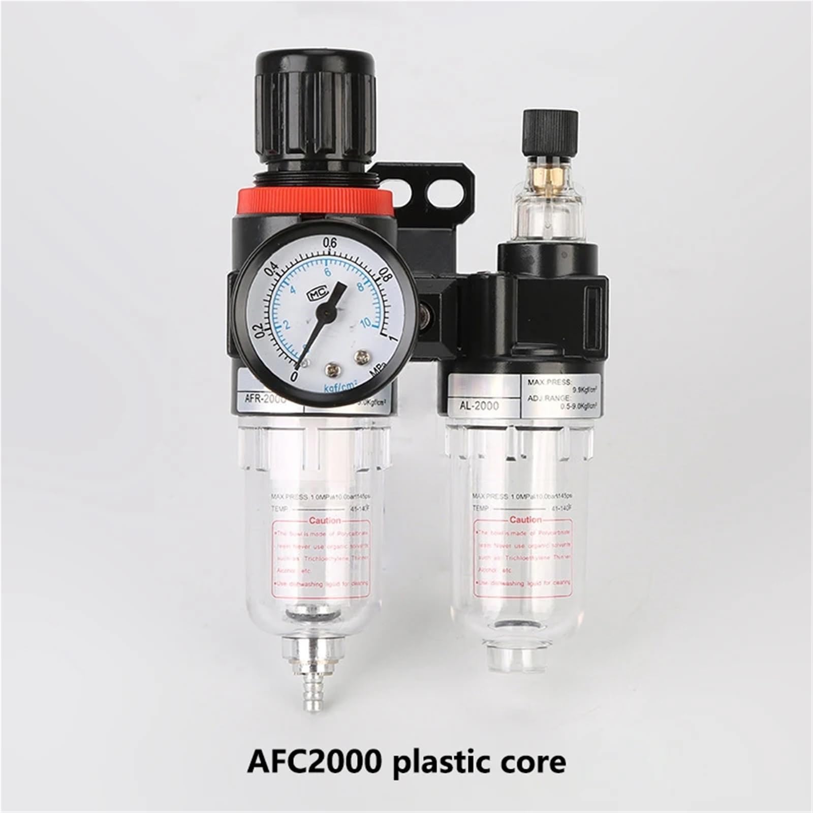 1 sztuka AFC2000 G1/4" sprężarka powietrza separator oleju i wody filtr reduktor ciśnienia procesora powietrza AC/AFR/AR/AL/AF2000(AFR2000 plastikowy rdzenie)