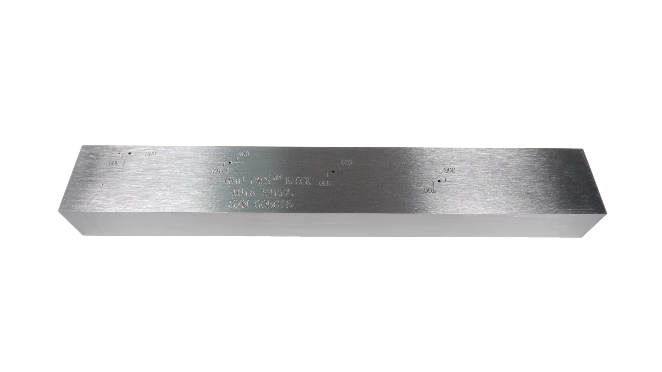 TMTECK Mini Phased Array Calibration Standard (PACS) Block/Test Block 304 Stainless Steel ultrasonic Test Block with Certificate