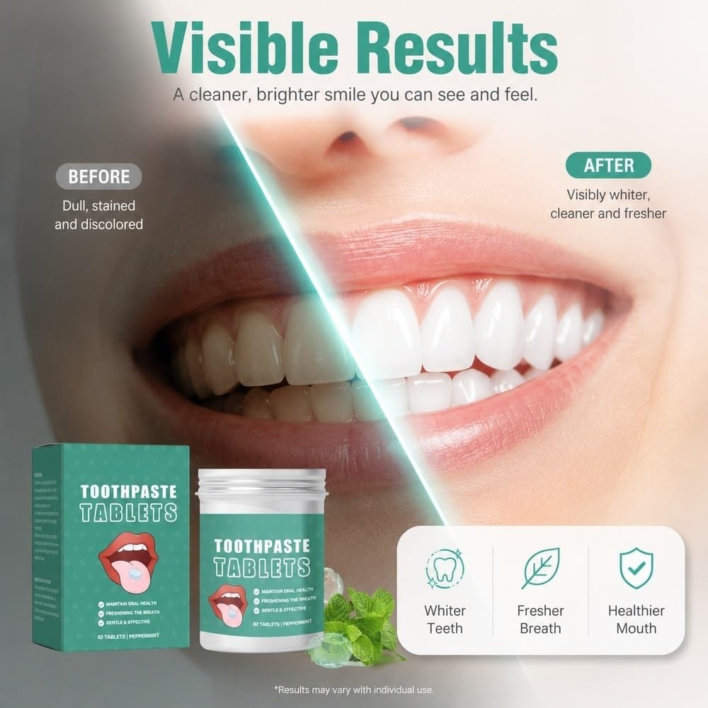 Compresse di dentifricio masticabili alla menta fresca Alito fresco a lunga durata