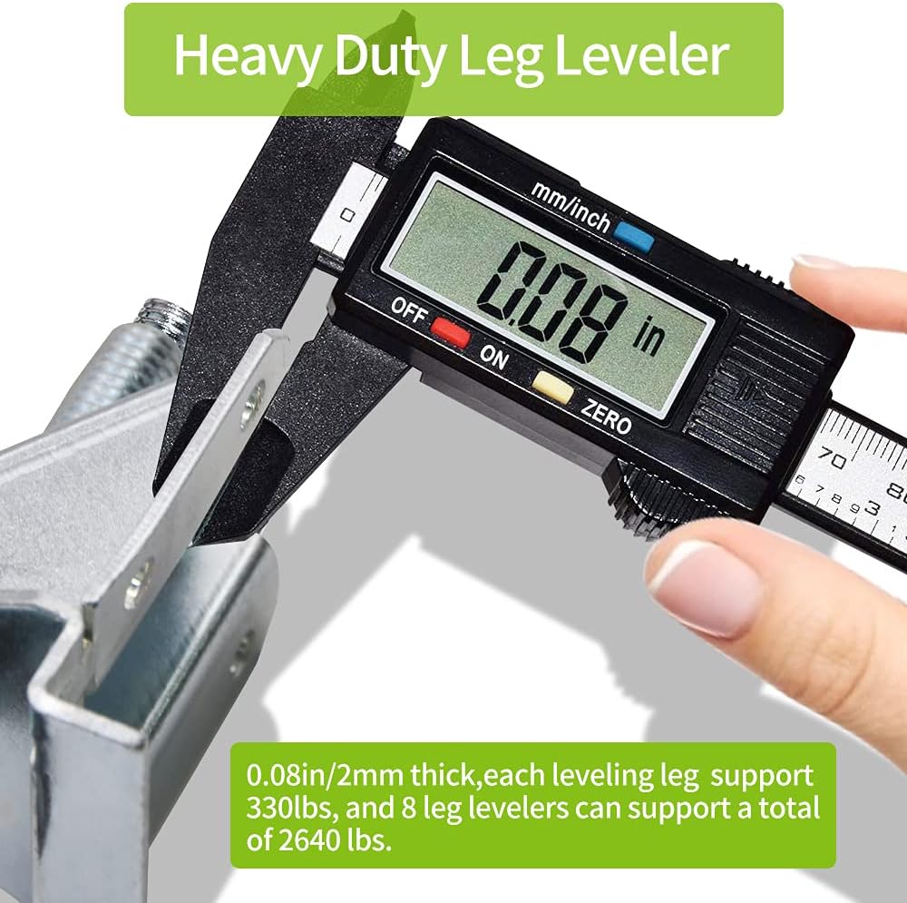 Heavy Duty Lifting Leveler, 8 Pack Adjustable Furniture Leg Leveler ...
