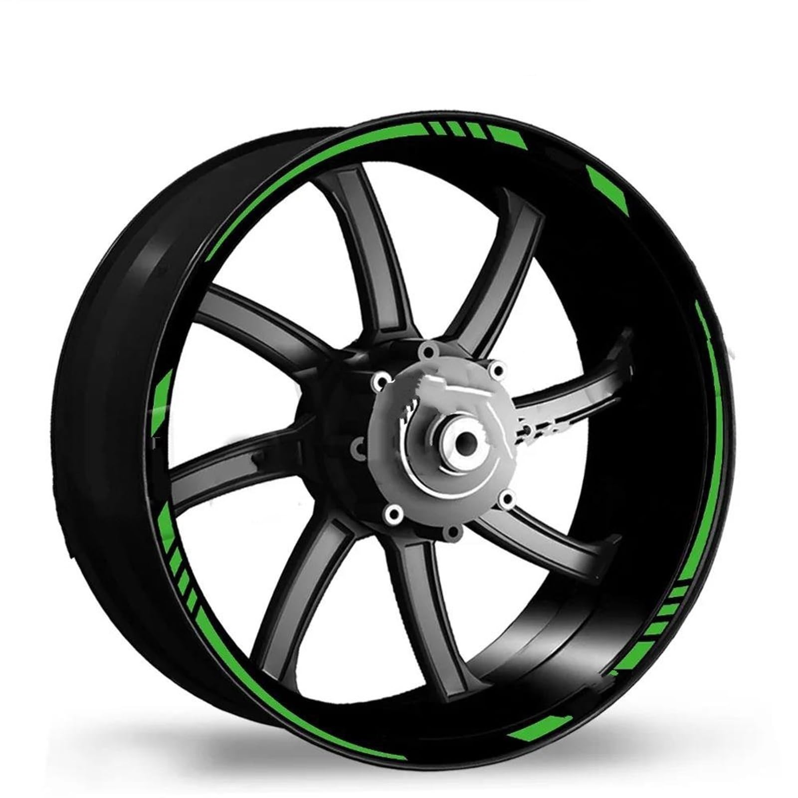 Stickers Motorcycle Wheel Stickers Decorative Rim Reflective for Z750 Z800 Z900 Z1000 for Ninja 650 400(Style 7)