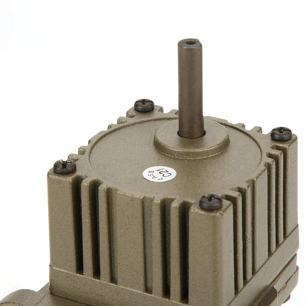 Motor de Engranajes de CA, 220V 6W Motor Asíncrono M206-402 Monofásico 4 Polos Desaceleración Velocidad del Motor Ajustable 90-1650 rpm Velocidad con Regulador(10K)