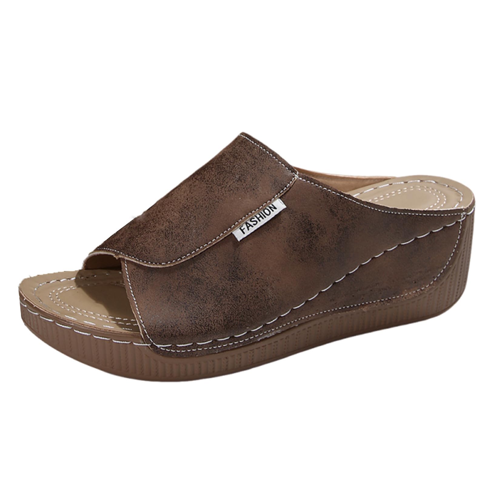 Ciabatte Donna Estive - Ladie Fashion Solid Color Exposed Toe Thick Sole Casual Sandal and Slipper Ciabatte Donna Mare Ortopediche Sandali Sabot Estivi Mare Antiscivolo