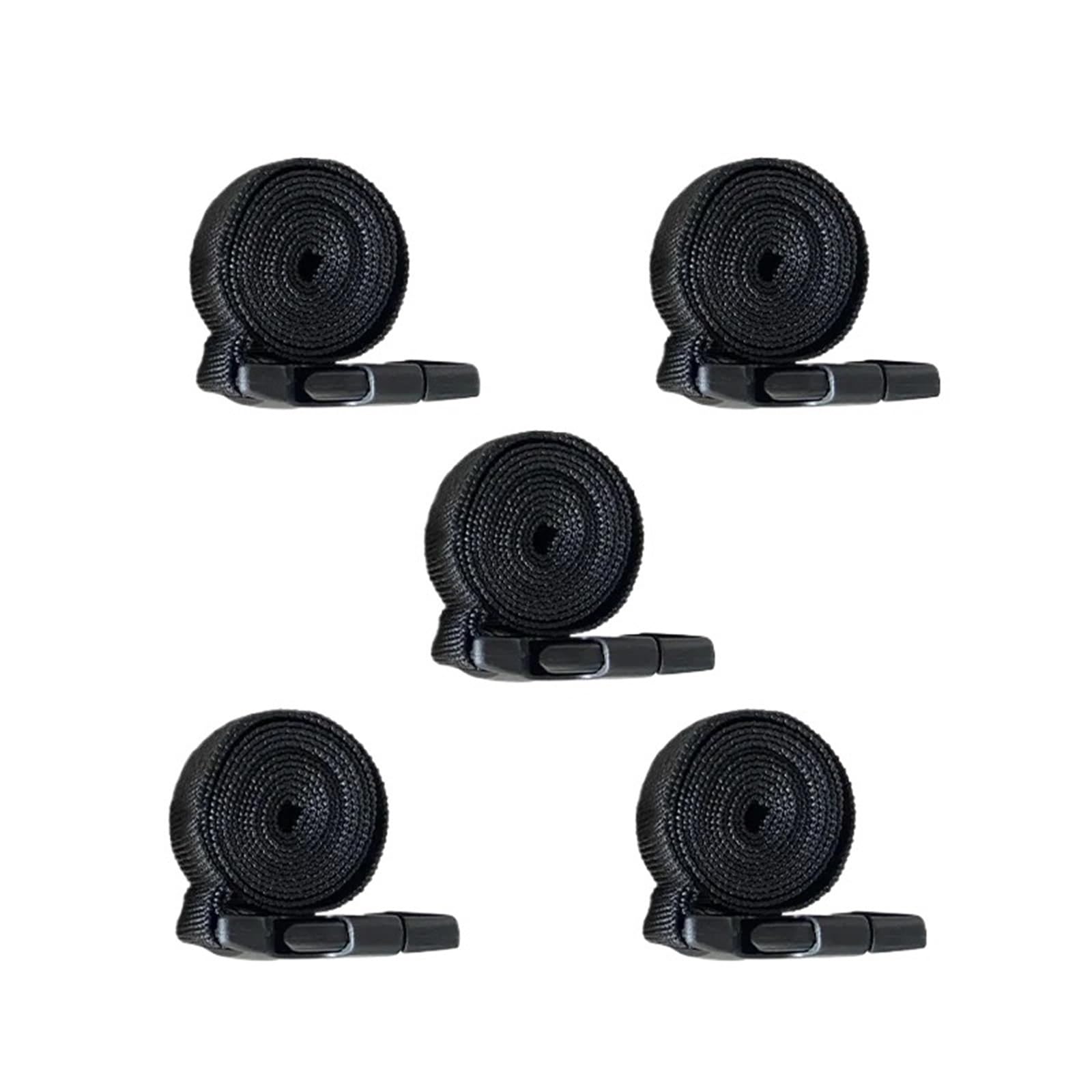 Tie Down Strap, Black Nylon Cargo Tie Down Strap 1/1.5/2m Luggage Lash Belt with Cam Buckle for Travel and Outdoor Camping(10pcs 1.5mX2.5cm)