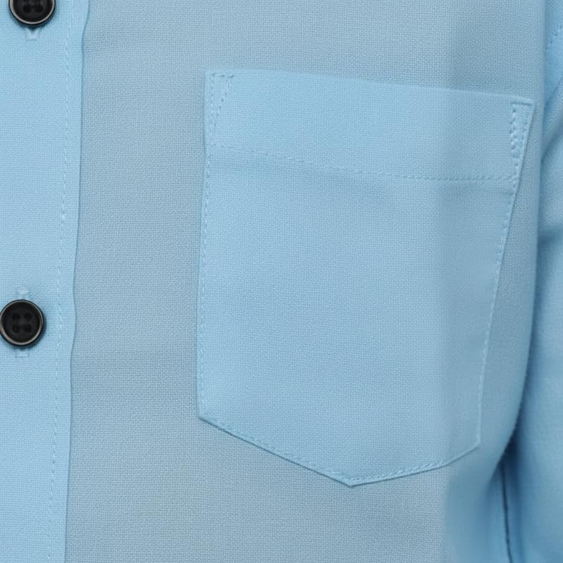 Image of Boys Cotton Blend Solid Full Sleeve Shirt with Spread Collar ? Casual Shirt for Kids