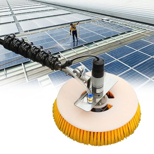 YNBSHGAA Automatic Solar Panel Cleaning Brush with Telescopic Rod for Outdoor Maintenance
