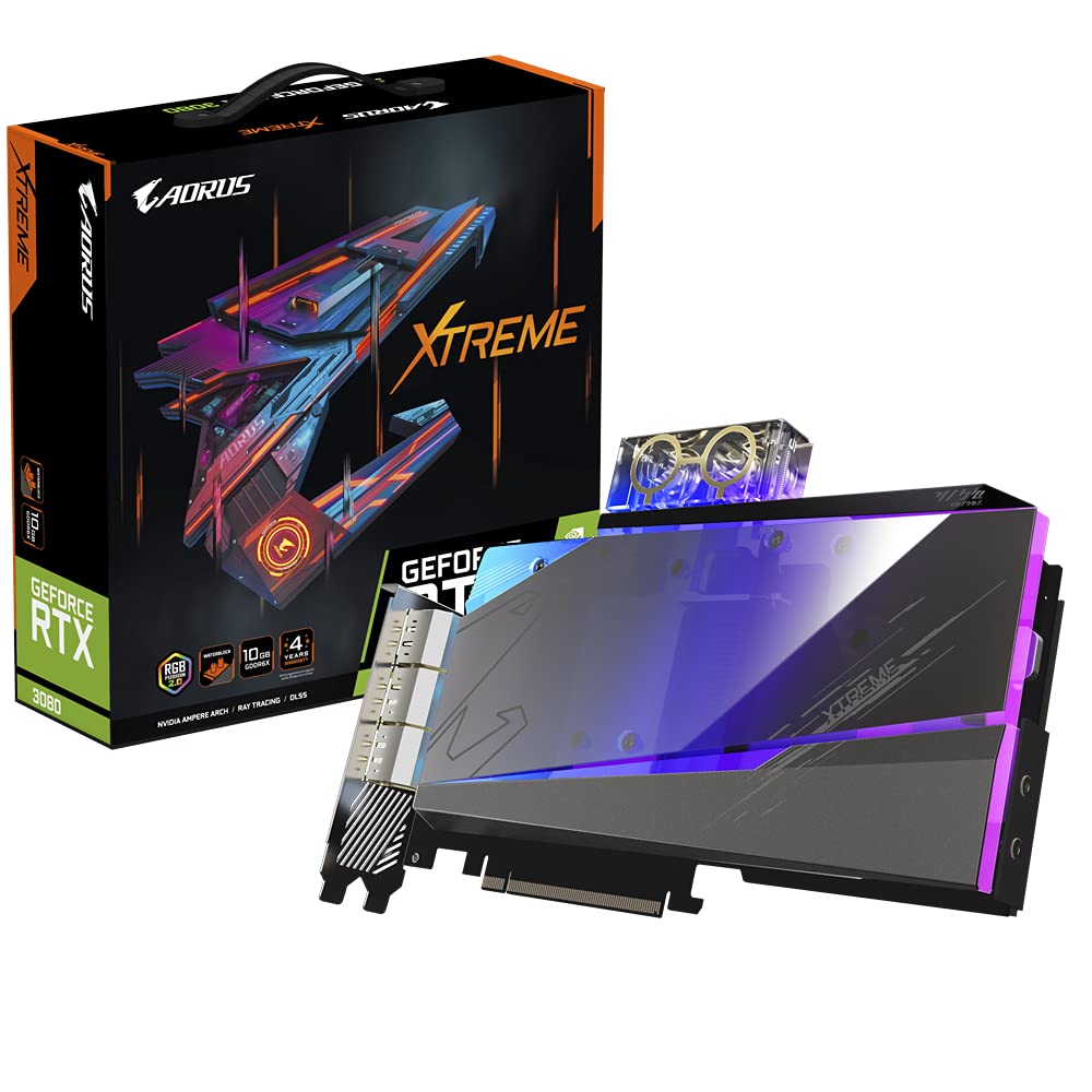 Amazon | Gigabyte AORUS GeForce RTX 3080 XTREME WATERFORCE WB 10GB
