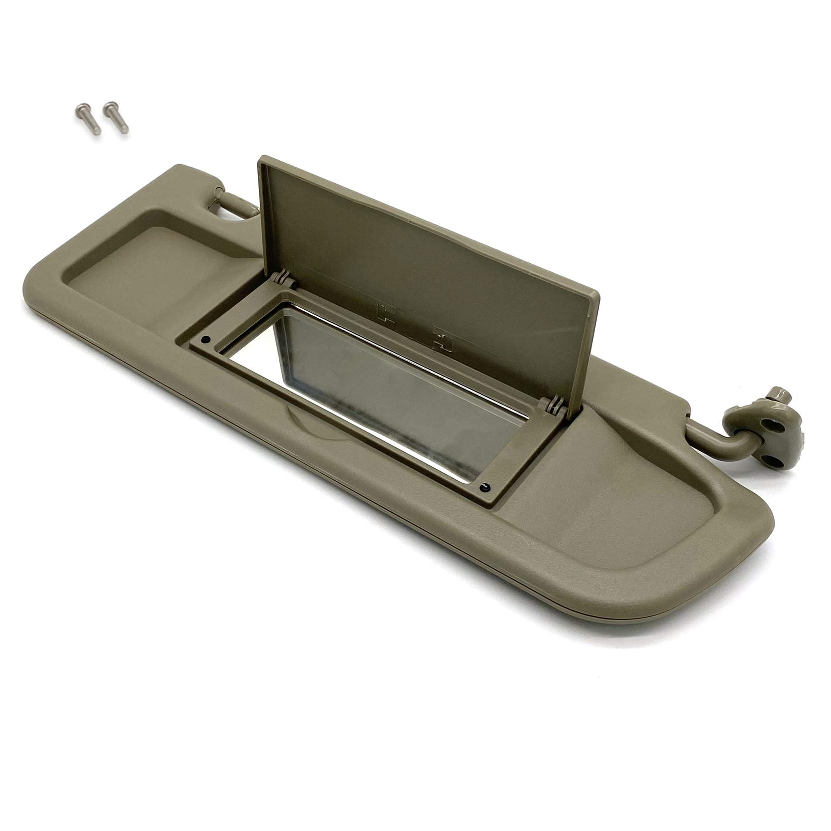 Ezzy Auto Tan Right Passenger Side Sun Visor for Civic 2006 2007 2008 2009 2010 2011 EX LX Sedan SI Coupe 83280-SNA-A01ZA