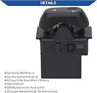 Vista 6 de Obaee Botón de interruptor de elevalunas eléctrico delantero y trasero del lado del pasajero compatible con Ford Crown Victoria F150 Expedition