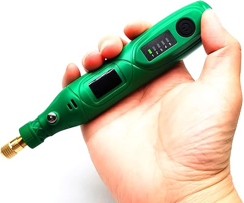 Miniatura 3 de Mini herramienta giratoria inalámbrica con motor de cobre recargable para manualidades de precisión y reparaciones en el hogar, juego de lijado y