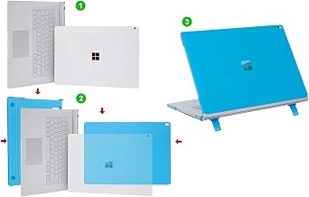 mCover Case Compatible for 2016~2022 13.5 Microsoft Surface Book 1/2 / 3 with Detachable Tablet Display ONLY (NOT Fitting Cheaper Surface Laptop Models) - Aqua
