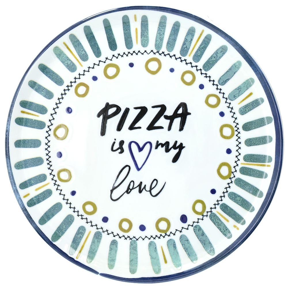 Andrea Fontebasso Set 4 Piatti Pizza Ø33 cm in porcellana - Linea Cinzia (Cuore)