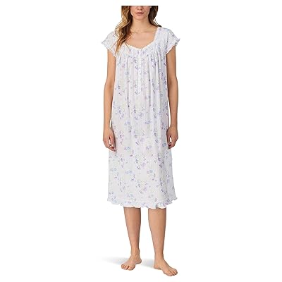 Eileen West Cotton Knit Cap Sleeve Waltz Nightgown Women