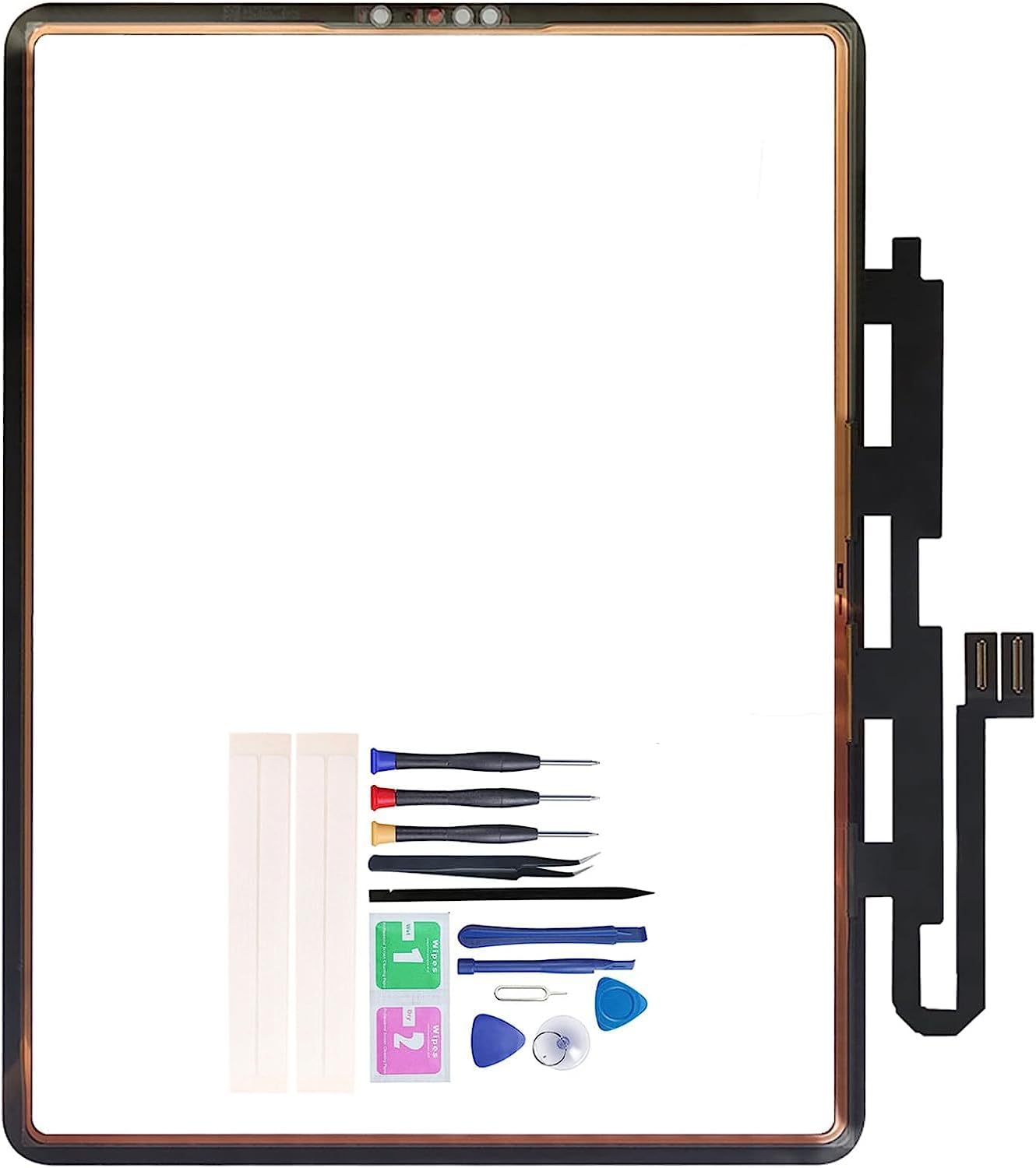 JayTong Touch Screen Replacement for i-pad pro 12.9 6th 2022 A2436 A2764 A2437 A2766 Digitizer Touch Screen [Without LCD] (Black)