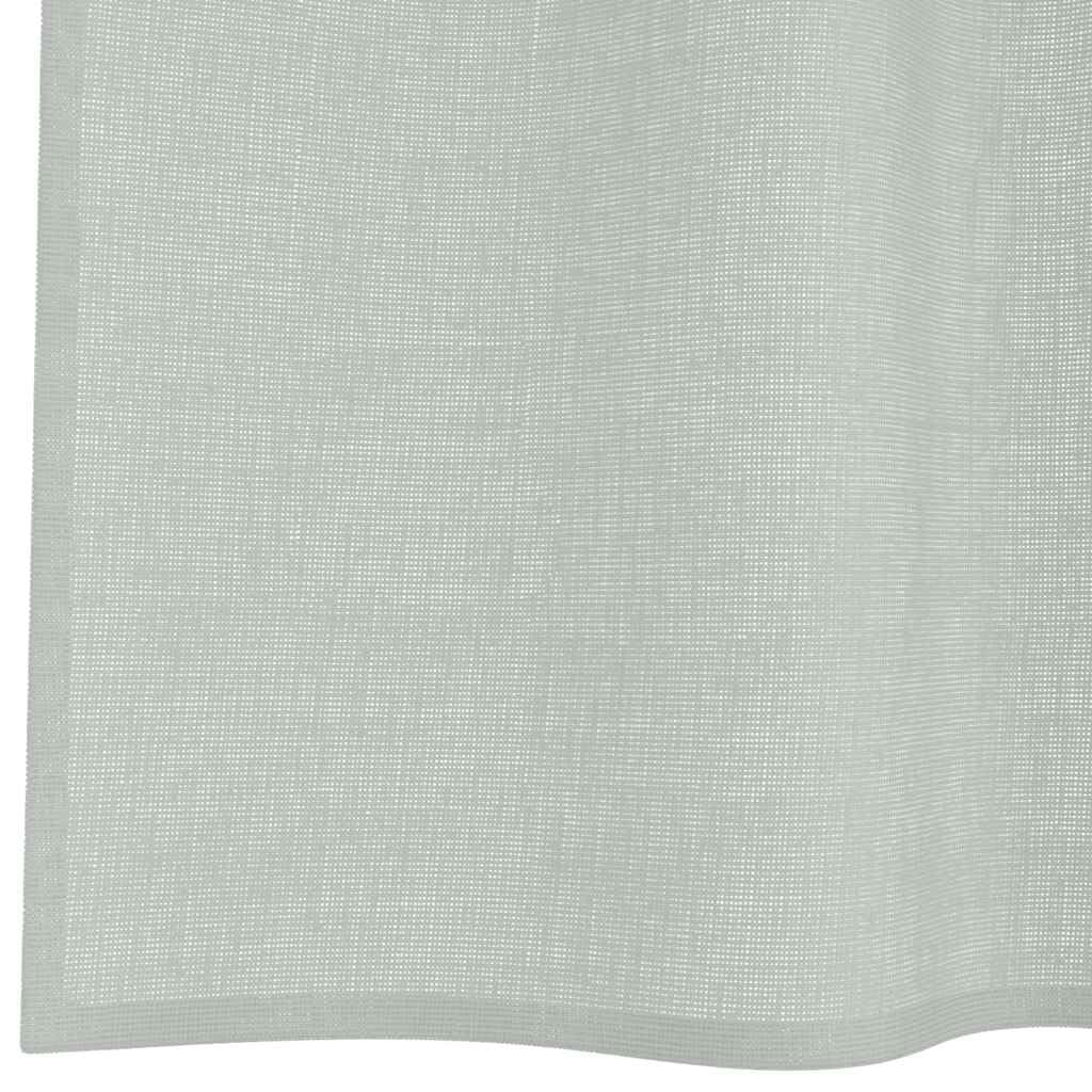 Light Gray woalowe zasłony z grommetami, 2 sztuki, 140 x 140 cm, półprzezroczyste panele okienne z poliestru, łatwy montaż do salonu, sypialni, termoizolacyjne