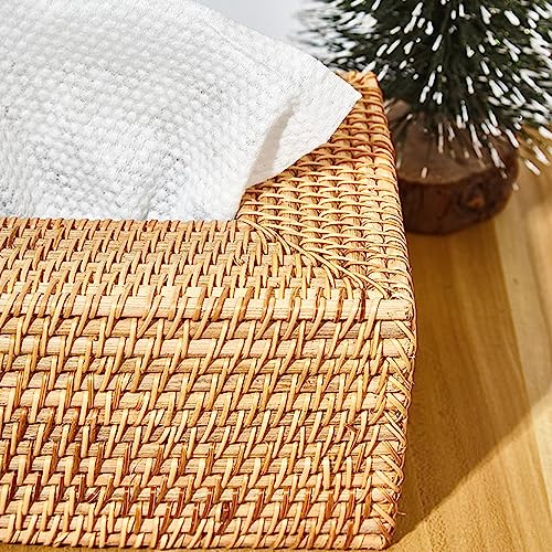 Oldmoom Rattan Tissue Box | Hand Woven Tissue Holder,Decorative Facial Napkin Holder, Tissue Box Organizer Dispenser for Kitchen, Toilet, Dining Table - Cosy Home Interiors Oldmoom Rattan Tissue Box | Hand Woven Tissue Holder,Decorative Facial Napkin Holder, Tissue Box Organizer Dispenser for Kitchen, Toilet, Dining Table - Image 7