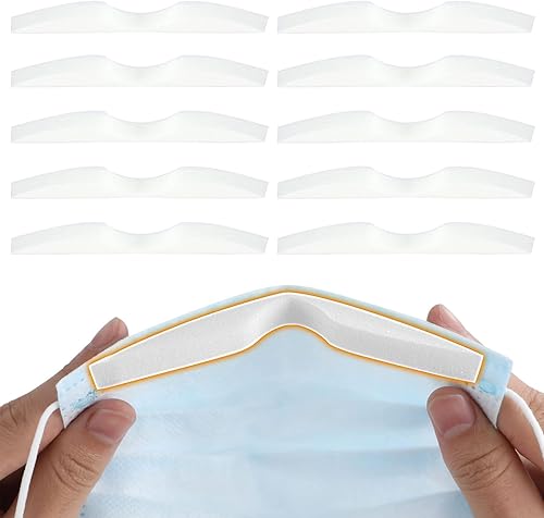 Almohadillas de esponja antivaho para puente nasal, almohadillas de espuma viscoelástica para nariz, tiras de protección autoadhesivas, almohadilla