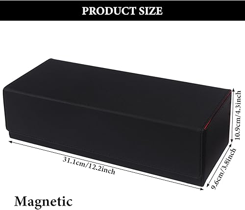 Miniatura 2 de 1 caja de almacenamiento con carga superior de tarjetas, caja de almacenamiento para más de 550 tarjetas mágicas, tarjetas de béisbol, funda de