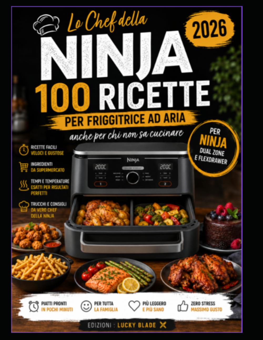 Lo Chef della Ninja: 100 ricette per friggitrice ad aria anche per chi non sa cucinare