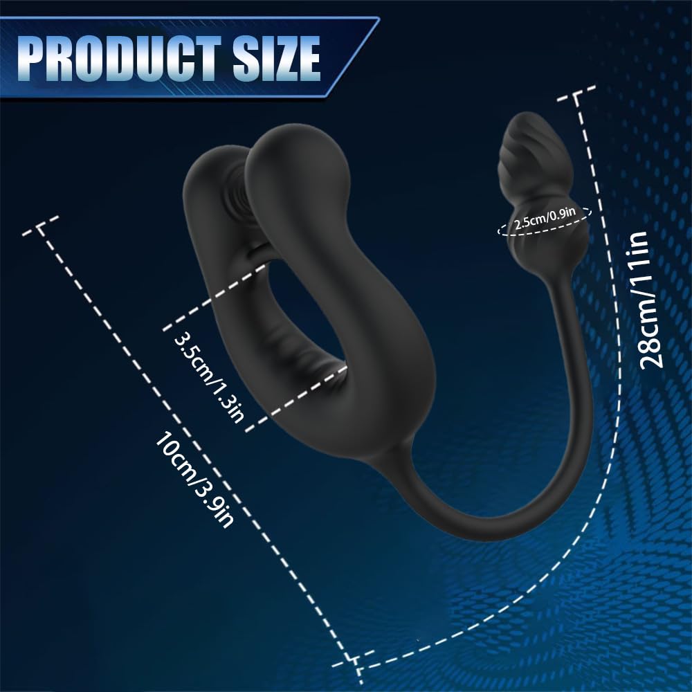 Plug Analesex Toy Vibratore Uomo, Anello Vibrante per Lei e Lui, Vibratoreper Uomo Professionale Prostata Vibratore Clitoride Plug anale-dilatatore uomo, Stimolatore Prostata per Lui,Sexytoysys Coppia