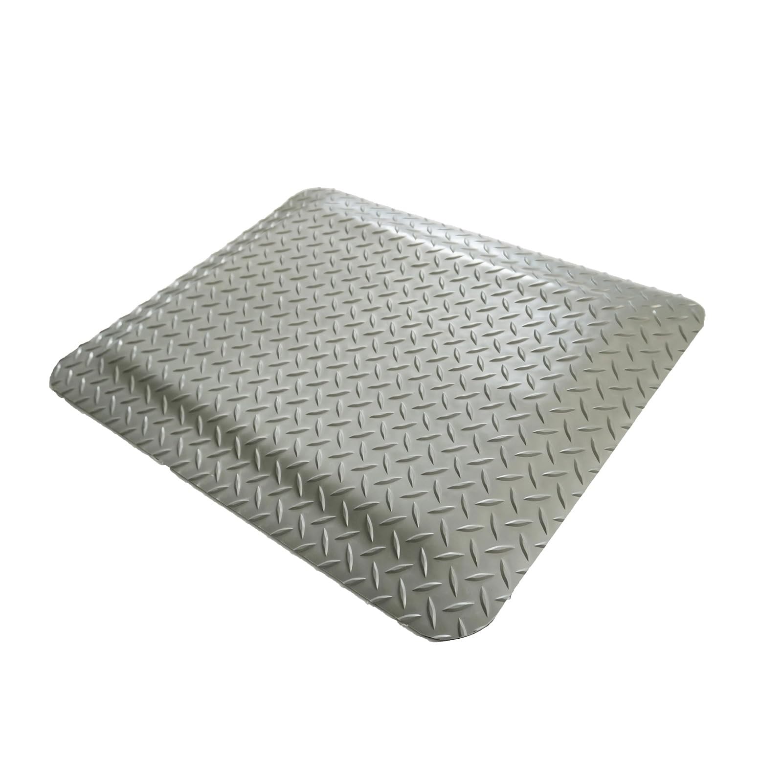 GTHTUHFD Heavy Duty Ergonomic Anti-Fatigue Floor Mat, Non-Slip Waterproof Diamond Sponge Design For Commercial And Industrial Workplace Use,Grey1-80x100cm
