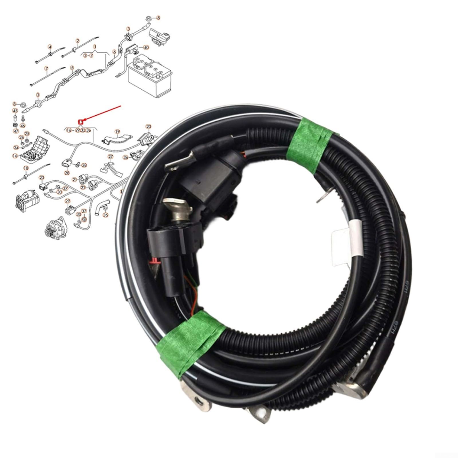 Arnés de cableado del cable de arranque del alternador del motor, para A4 B8 A5 2008-2011 8K0971228