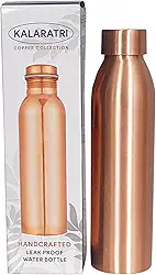 Garrafa de água de cobre puro 1000 ml - à prova de vazamento