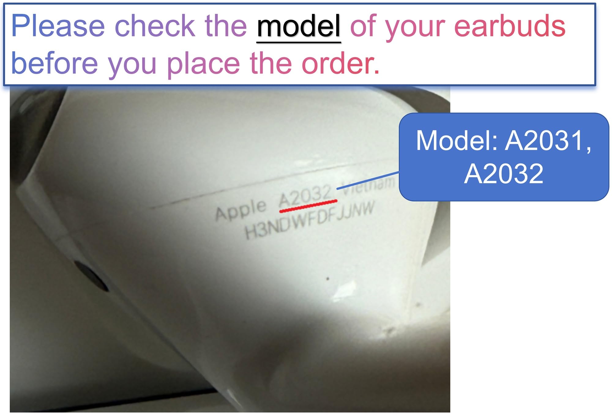 Apple AirPod 2 Earbud 右側 + ケース Geuine Apple Airpods 2nd Generation Left Right Case
