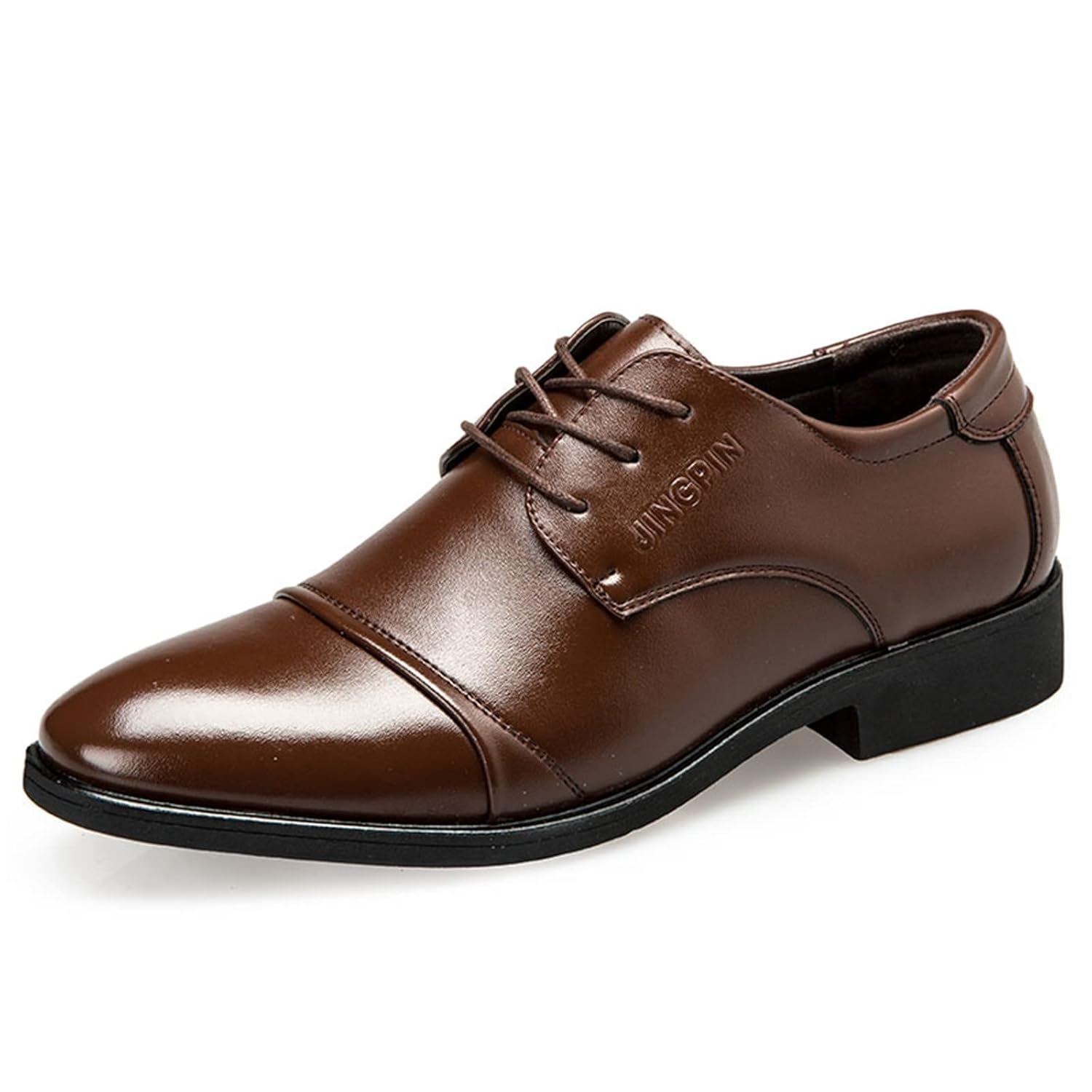 HINDOLA Mens Business Leather Dance Shoes Classical Style Leather Shoes for Men Casual Leather Dress Shoes for Men