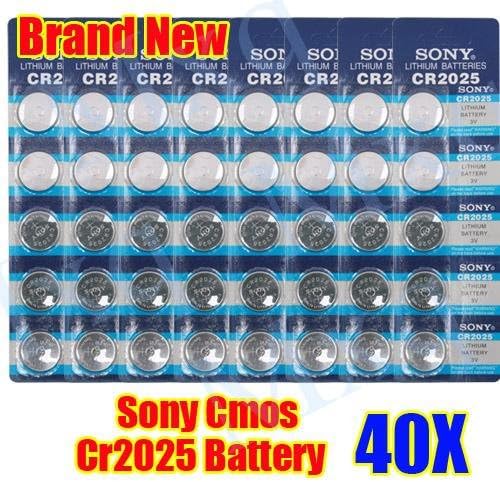 Big Bargain 40 CR2025 LITHIUM BUTTON CELL COIN BATTERIES FOR SONY