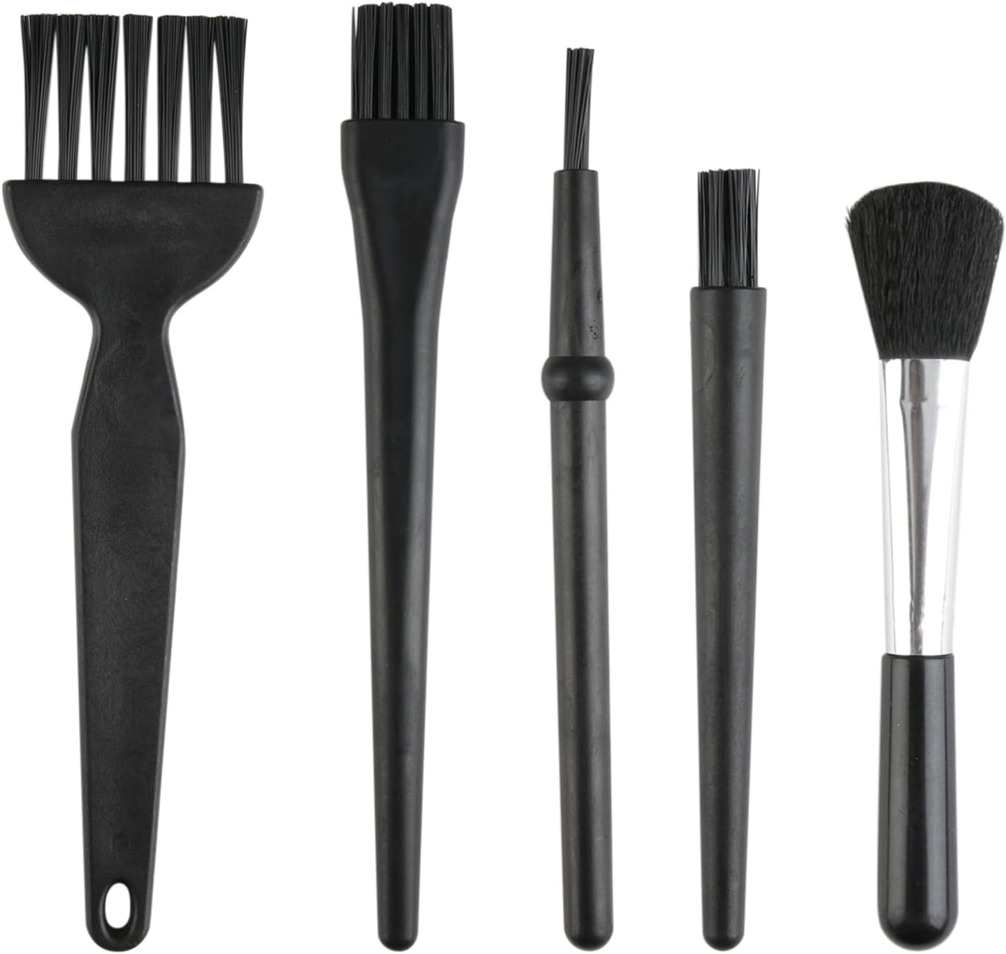 Anti Static Brush, 5pcs Keyboard Cleaning Kit Small ESD Brushes Dust Cleaning Laptop Cleaner Brush Portable Plastic Computer Gadgets for PC Tablet Motherboard Camera Mobiles Desk Office Equipment