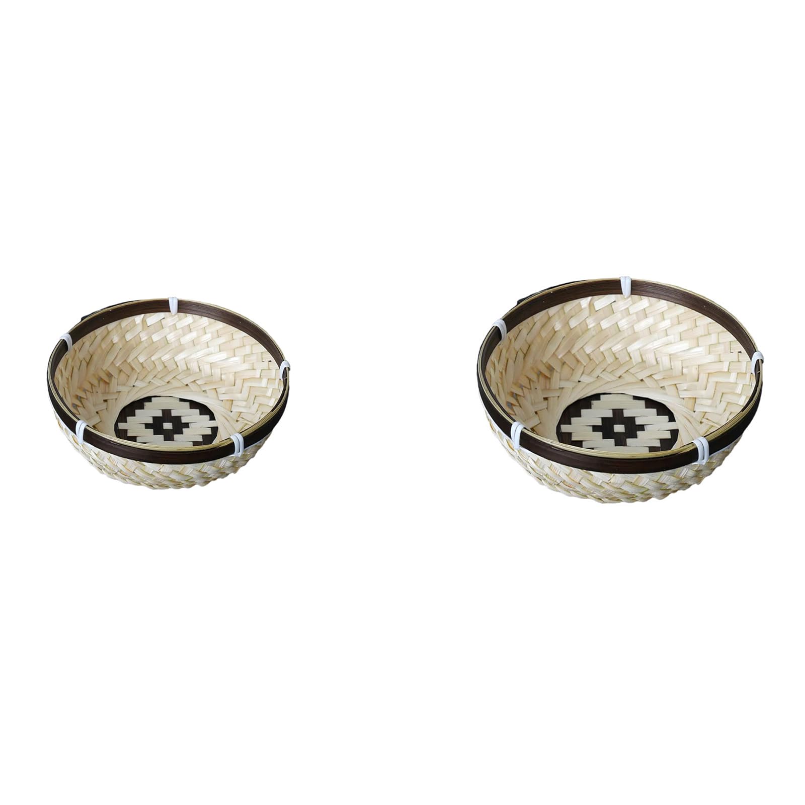 OSNIYAW Basket Bin with Lid Handwoven Storage Container Multipurpose Tray Decorative Baskets Box Gift Picnics Food Bread Storage