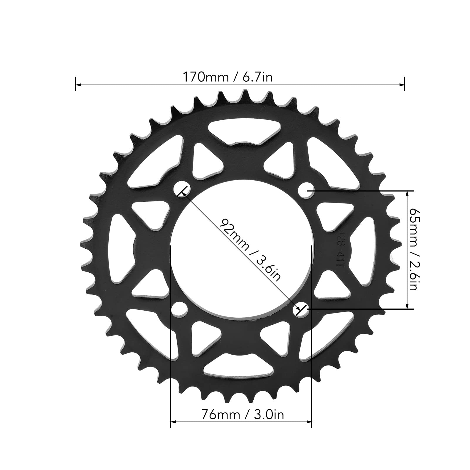 Catena 41 Denti Pignone Pignone 428 Passo Pignone Corona in Acciaio per Fai da Te Go Kart Atv Luce Moto