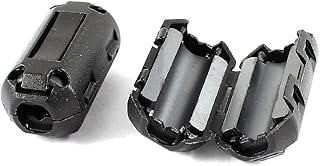 Qtqgoitem 2Pcs 7mm Dia UF70B Ferrite Core EMI Noise Suppressor Filter Black (Model: ec9 df6 bf8 a8e aed)