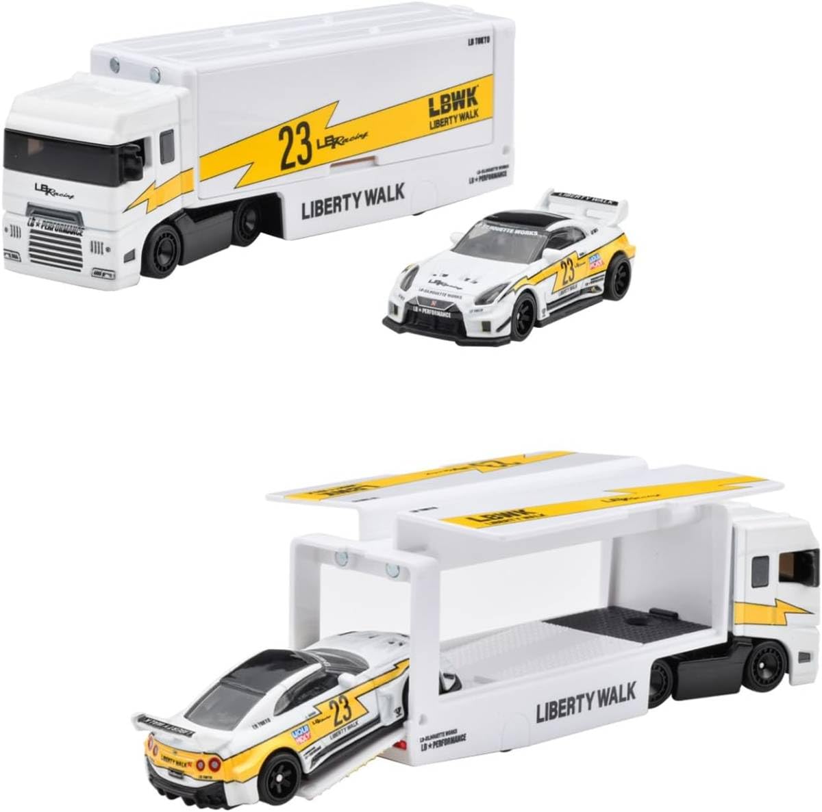 LBシルエットGT日産35GT-RR VER.2/フリップスライダーハウラー Amazon.co.jp: 2023 チームトランスポート ☆ LB-シルエット GT