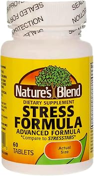 Natures Blend Stress Formula Vitamins 60 Tabs, 079854201000