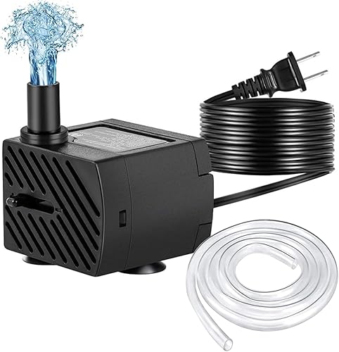 Mini bomba de agua sumergible de 80GPH 3W para acuarios, pecera, estanque, fuente, hidroponía, AYS-226