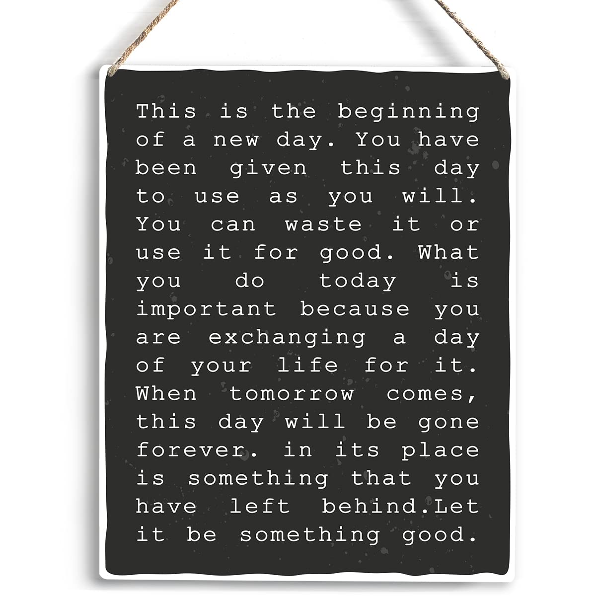Inspirational Wall Art Motivational This Is The Beginning Of A New Day Positive Decor Office Home Wall Decor Gift For Home Bathroom Bedroom Living Room Office 12x16 Inch Metal Tin Sign
