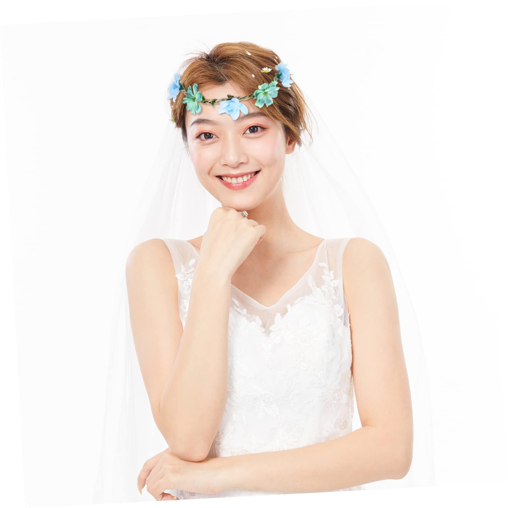 SHERCHPRY 24pezzi Coroncina Da Sposa Fiori Accessorio Elegante Per Matrimonio e Servizi Fotografici Arancione Decorazione Per Cerimonie e Festa