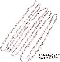 Vista 2 de EXCEART Cinta floral de encaje rosa DIY apliques de boda para manualidades de costura 14.8 ft (rosa)