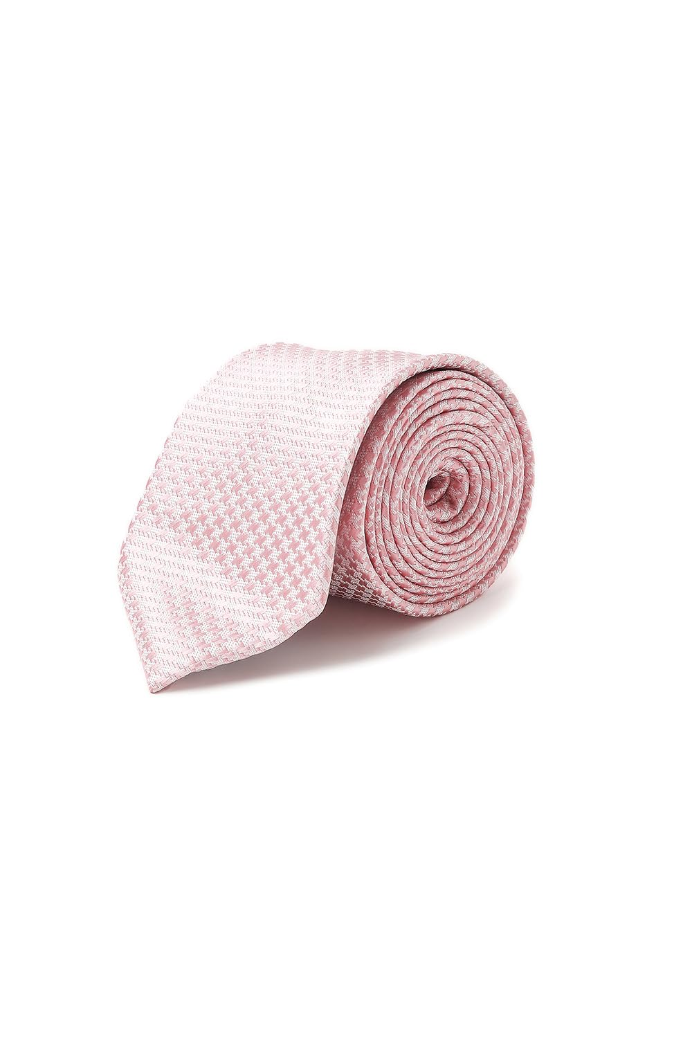 Men Pink Embroidered Formal Tie-image-27