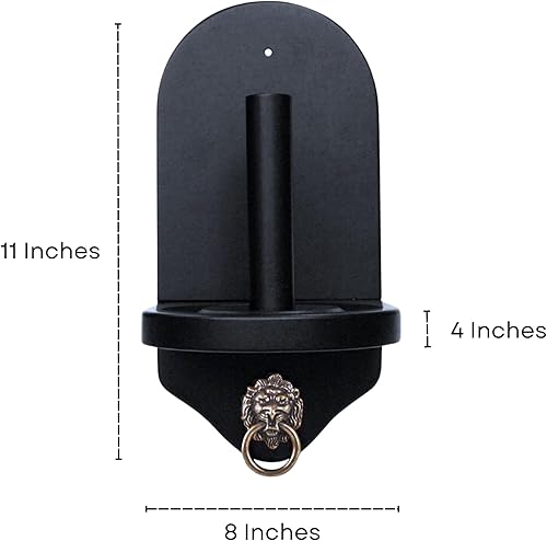 Miniatura 2 de Soporte para tiza de cono de montaje en pared (negro mate) – Diseño moderno con accesorios de montaje – Se adapta a taza de plata o Master Tweeten