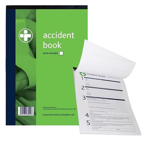 Reliance Medical A4 Accident Book - Mandatory for Workplace Compliance,