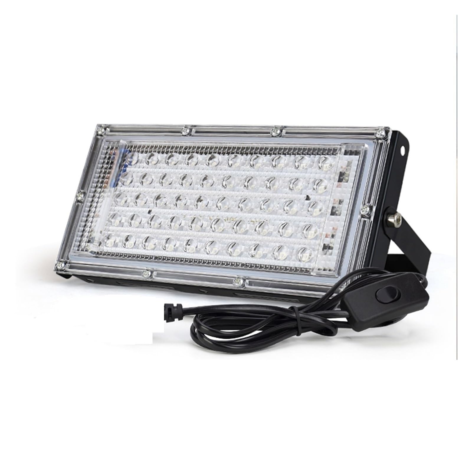 JOLIANE 50W 100W UV LED Flood Light Indoor Outdoor Floodlight 395nm 400nm Ultraviolet Fluorescent Stage Lamp Party Spotlight(50W)