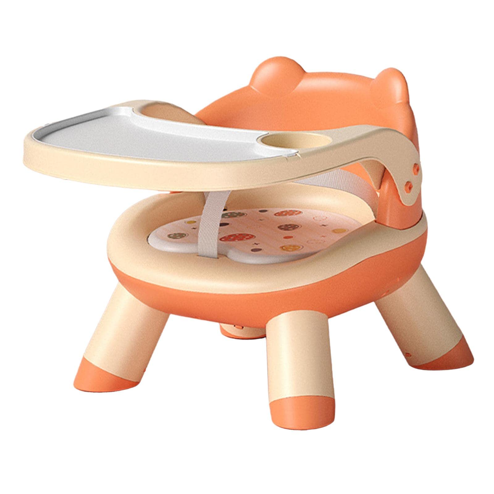Silla para Comer Bebés Silla Infantil Comedor Portátil Plegable con Bandeja Desmontable Correas de Y Asiento Cómodo Adecuada para Viajes Cam,