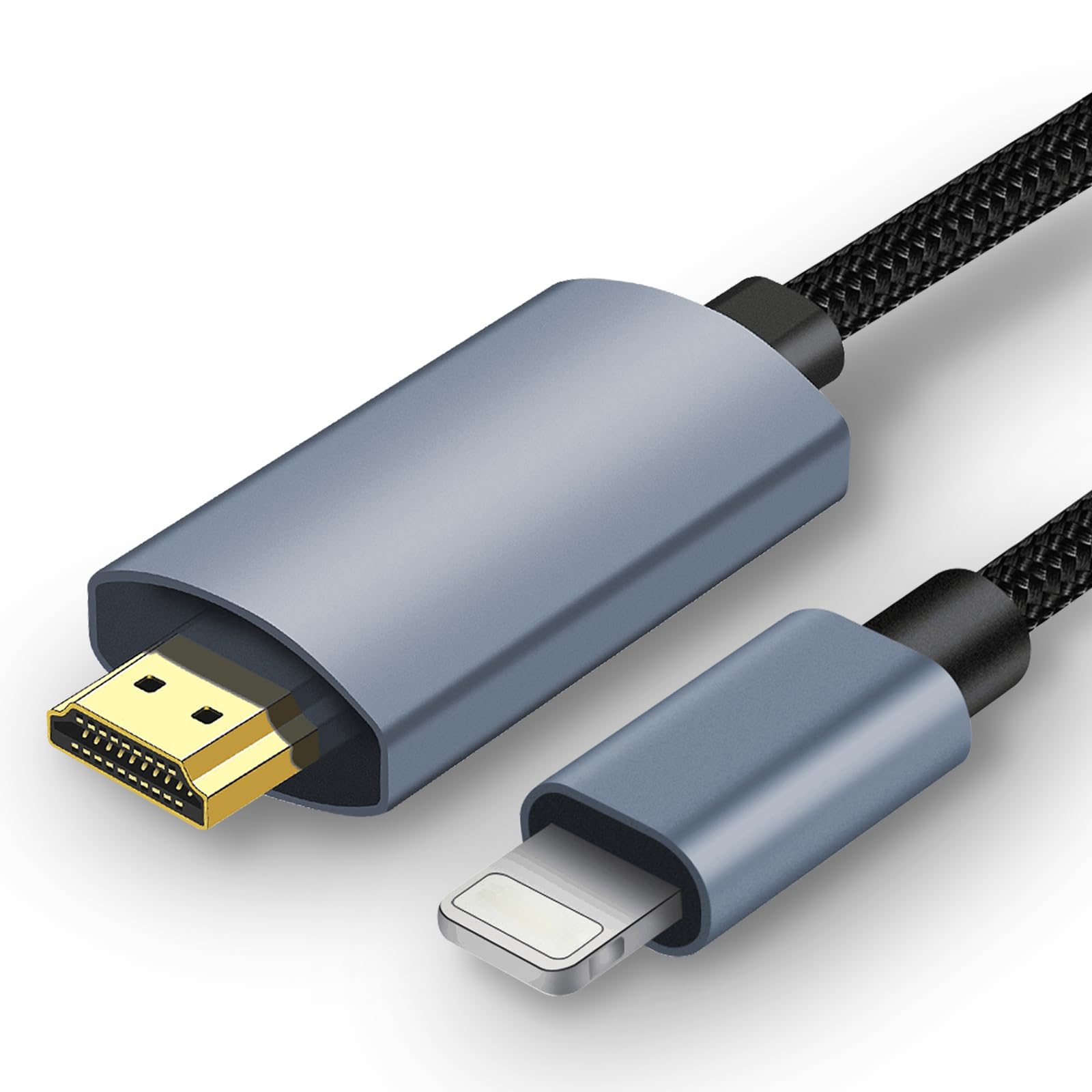Light-Ning to HDMl to TV Cable, Light-Ning to HDMI Adapter Compatible with iPhone, iPad and HDTV, Monitor, Projector Output with 1080p HD Display, Video and Sound Synchronization (B0D83M3YQM) Amazon Price History, Amazon Price Tracker
