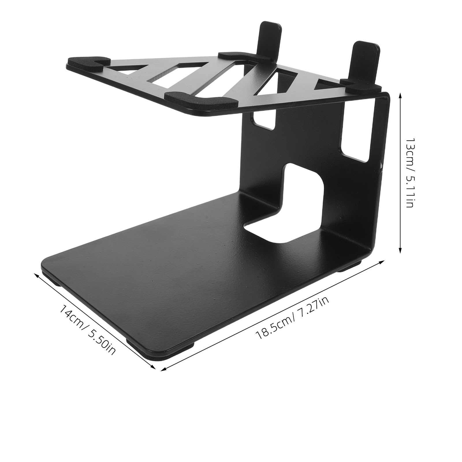 SHERCHPRY Soporte de Altavoz de Escritorio 18,5x13x14 de Hierro Negro